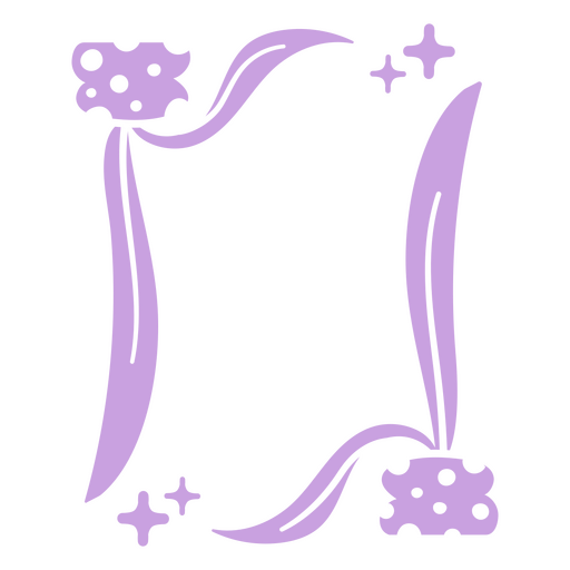 Wunderliches Lavendel-Dekorrahmen-Design PNG-Design