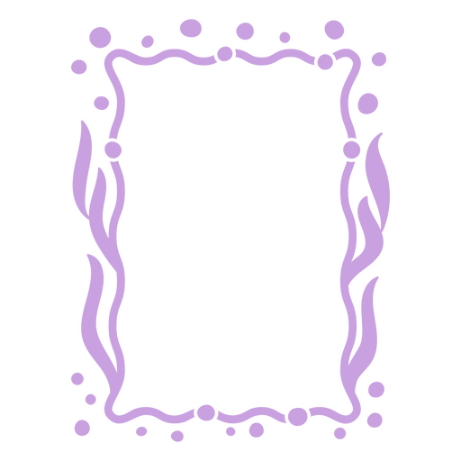 Whimsical lavender frame design PNG Design