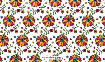 Llamativo vector floral inconsútil Llamativo vector floral inconsútil