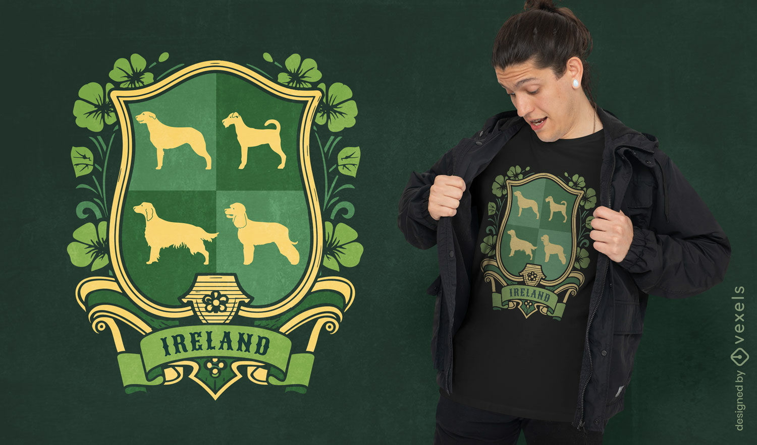 Irish coat of arms t-shirt design