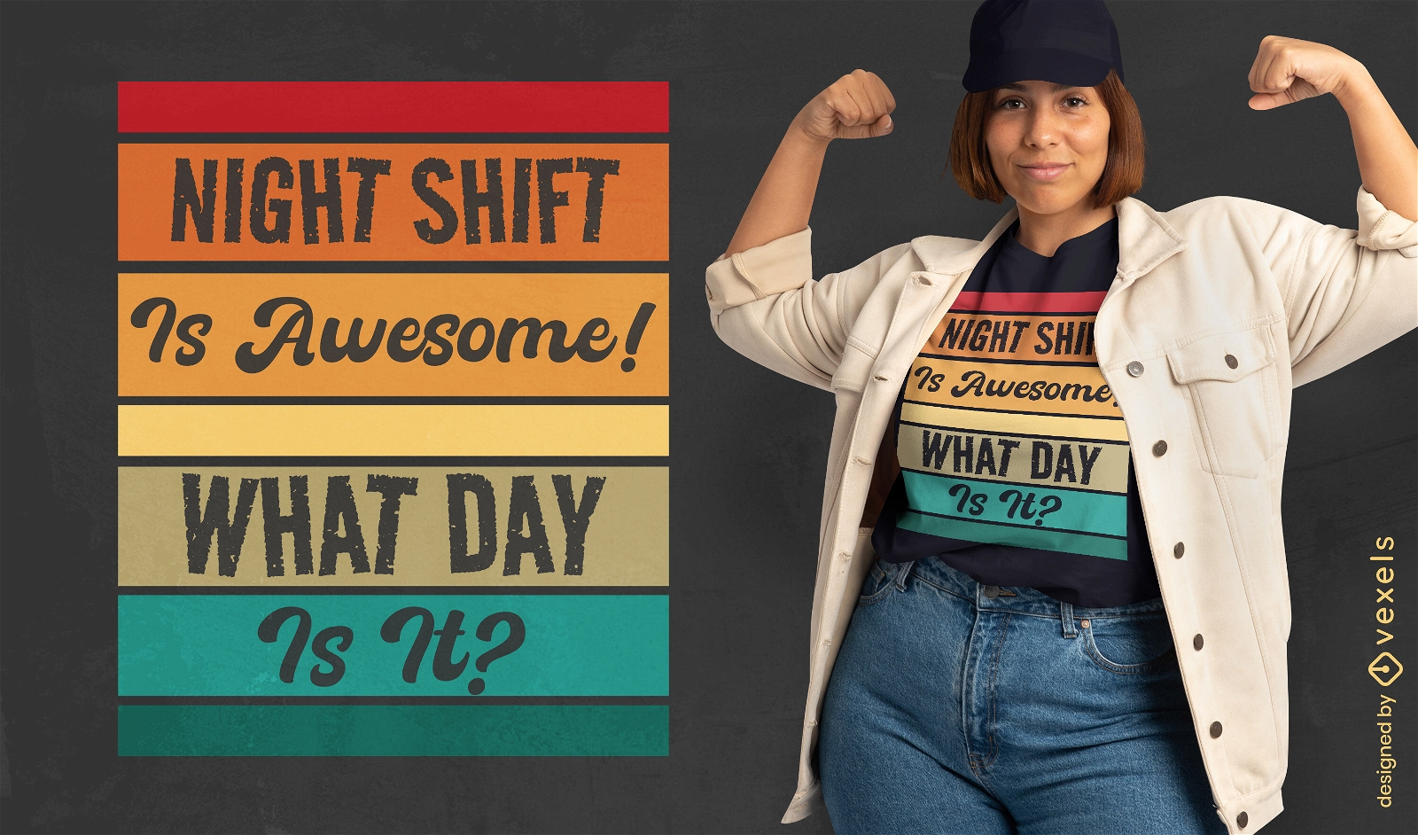 Night shift is awesome t-shirt design