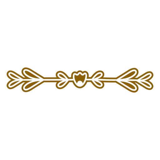 Elegante ilustración de borde floral Diseño PNG