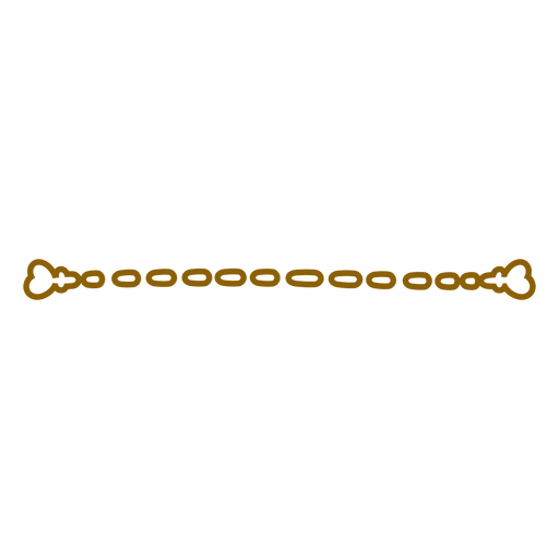 Playful heart-shaped chain design PNG Design