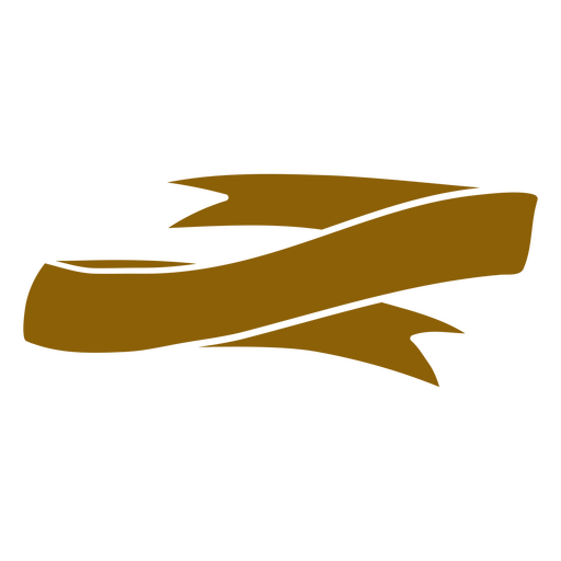 Design gráfico elegante de fita marrom Desenho PNG