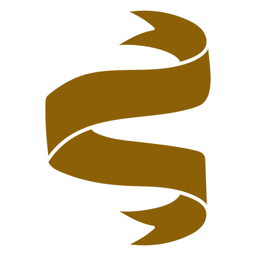 Elegante diseño de cinta marrón. Diseño PNG