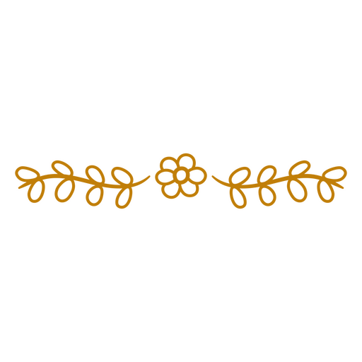 Design charmoso de borda de videira floral Desenho PNG