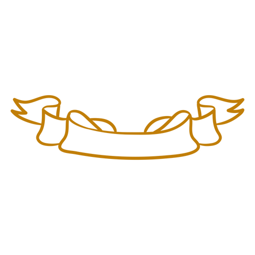 Elegant ribbon banner design PNG Design