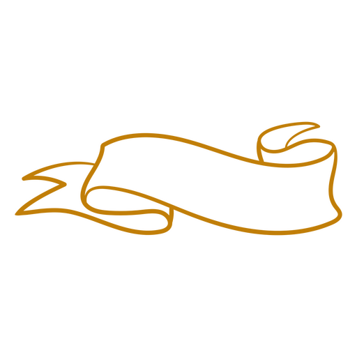 Design elegante de fita em branco para texto personalizado Desenho PNG