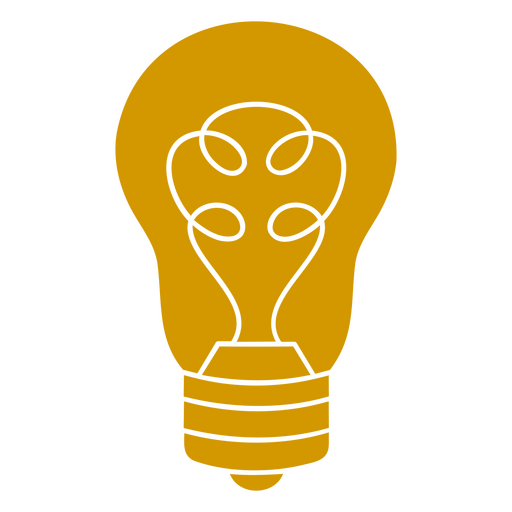 Diseño gráfico estilizado de bombilla decorativa para camisetas Diseño PNG