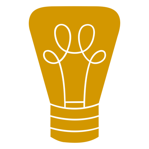 Einzigartiges Glühbirnen-Illustrationsdesign PNG-Design