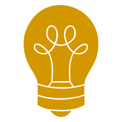 Diseño gráfico de bombilla elegante para inspirar la creatividad en el diseño de camisetas Diseño PNG