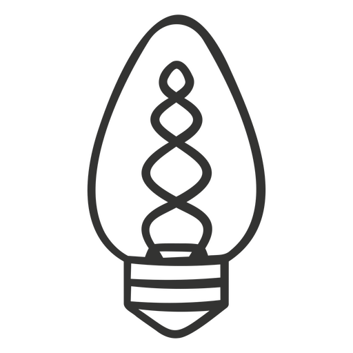 Stilvolle Illustration einer Vintage-Glühbirne PNG-Design