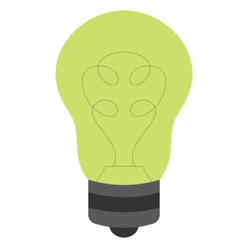 Bright and whimsical light bulb graphic design t-shirt design PNG Design