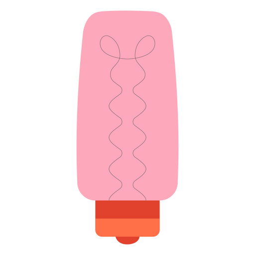 Diseño caprichoso de botella rosa Diseño PNG