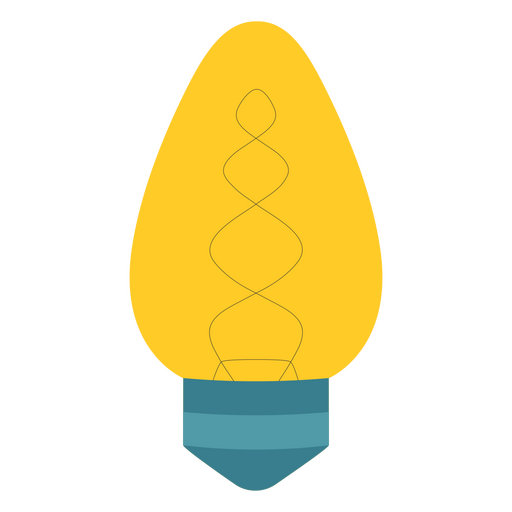Stylish minimalist light bulb illustration PNG Design