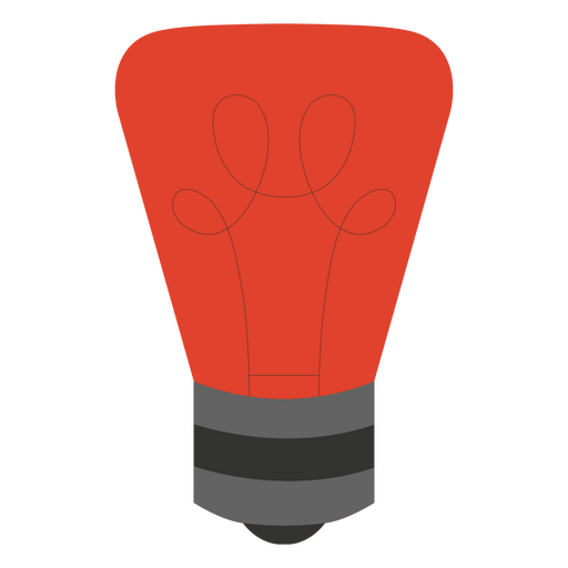 Ilustração ousada de lâmpada Desenho PNG