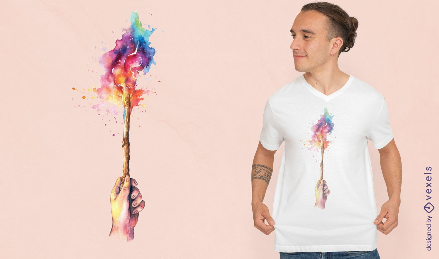 Magical wand t-shirt design