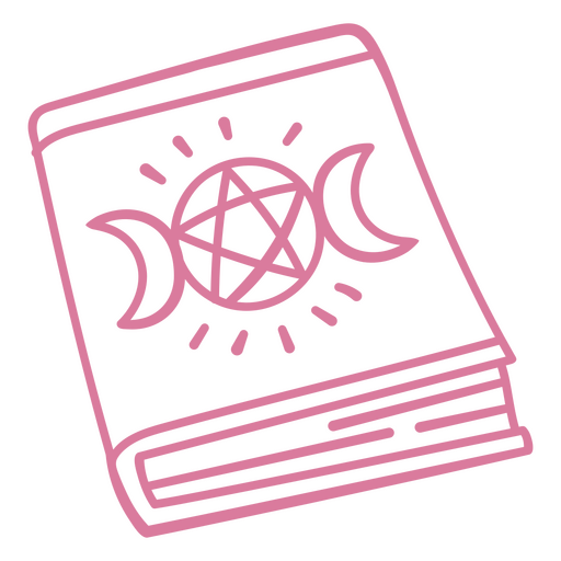 Design elegante de livro de bruxaria Desenho PNG