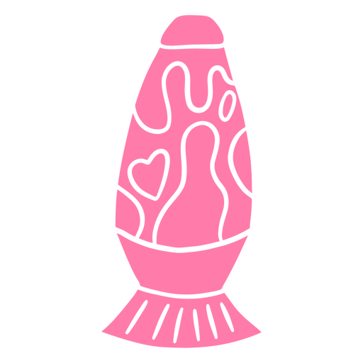 Bomba en forma de coraz?n rosa Diseño PNG