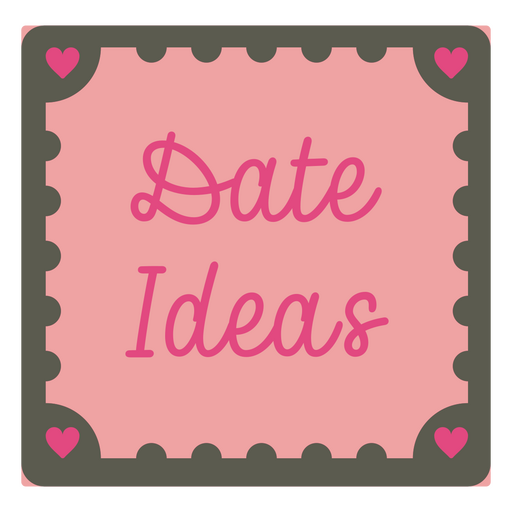 Ideas encantadoras para citas (diseño gráfico) Diseño PNG