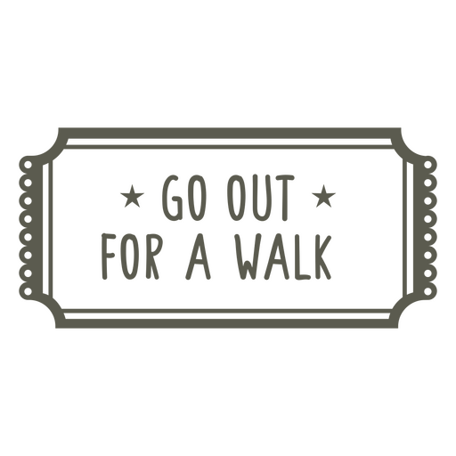 Diseño de cita inspiradora para caminar Diseño PNG