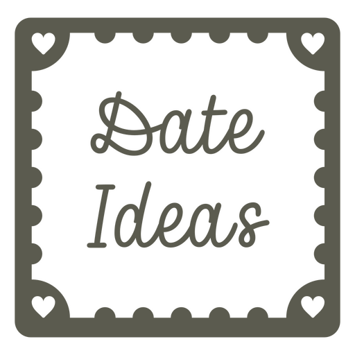 Ilustración de ideas encantadoras para citas Diseño PNG