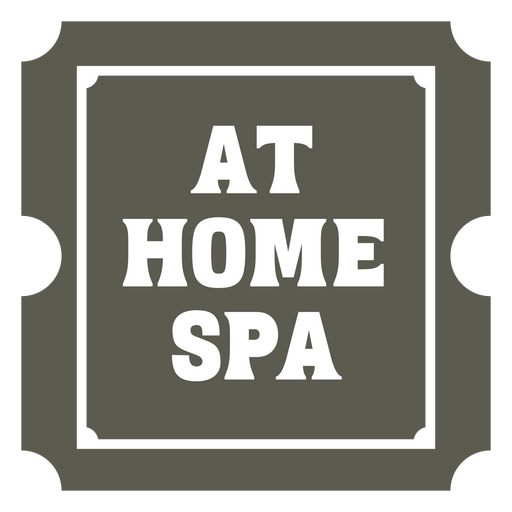 Schilddesign für ein Spa zu Hause PNG-Design