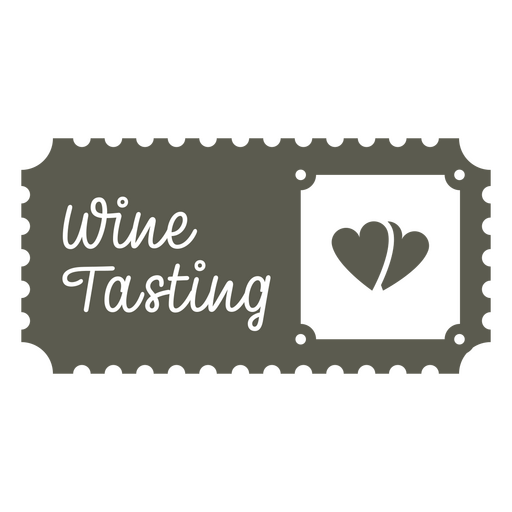 Design von Eintrittskarten für Weinproben PNG-Design