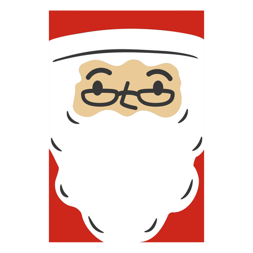 Design gráfico de rosto de Papai Noel caprichoso para roupas festivas Desenho PNG