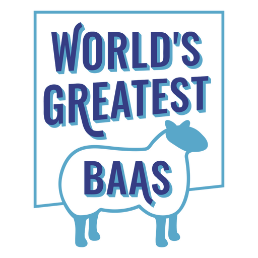 Das größte Baas-Logo der Welt PNG-Design