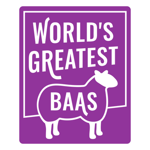 Der größte Baas der Welt PNG-Design