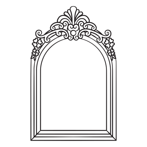 Design elegante de moldura vintage para decoração Desenho PNG