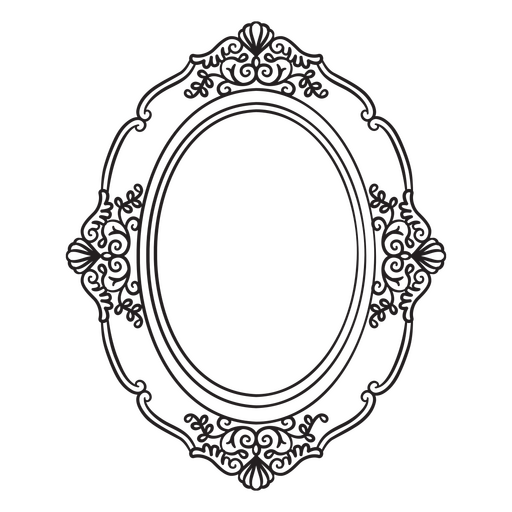 Ilustração de design de moldura decorativa elegante Desenho PNG