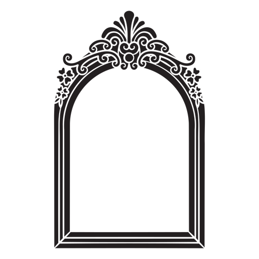 Elegante diseño de marco decorativo vintage. Diseño PNG