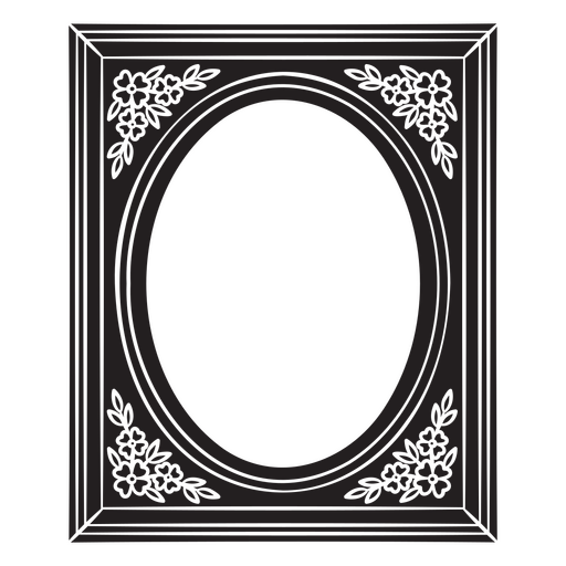 Elegantes dekoratives Bilderrahmendesign PNG-Design