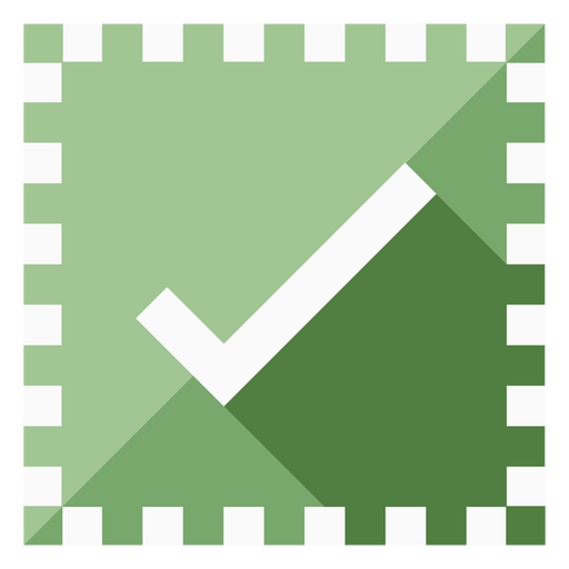 Diseño moderno de icono de marca de verificación Diseño PNG