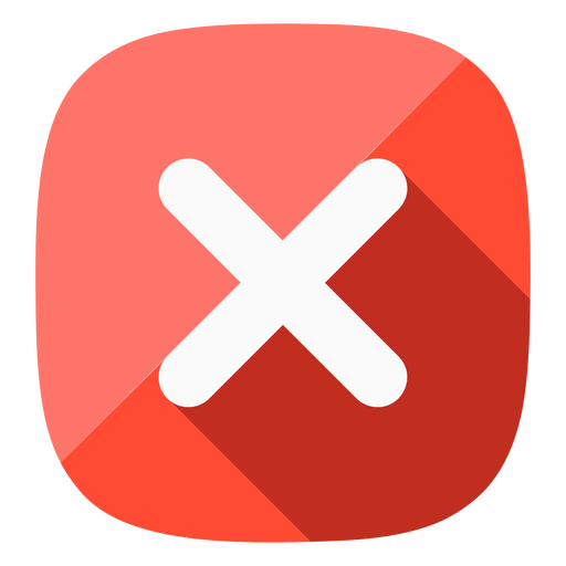 Icono de eliminación de diseño plano moderno Diseño PNG
