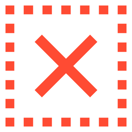 Red cross icon PNG Design
