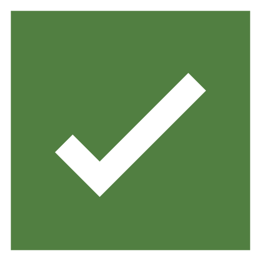 Diseño elegante de icono de marca de verificación Diseño PNG