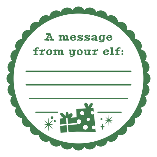 Skurriles Design für Weihnachtsgrußkarten PNG-Design