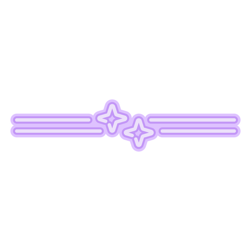 Trennwand mit neonvioletten Sternen PNG-Design