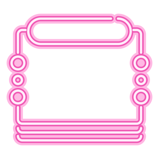 Pink neon sign PNG Design