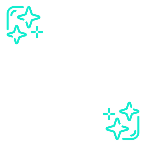 Diseño caprichoso con acento de estrella Diseño PNG