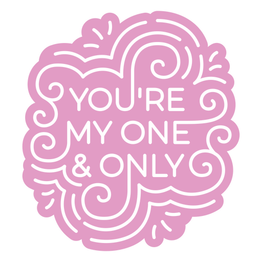 Playful quote design for romantic gifts PNG Design