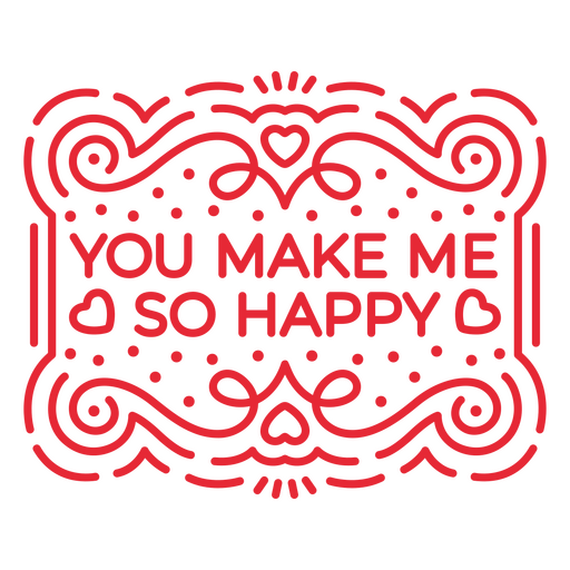 Playful hearts typography design PNG Design