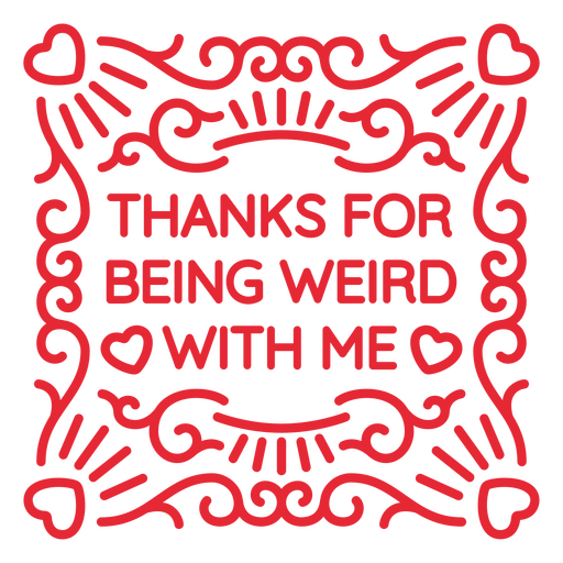 Whimsical friendship appreciation quote design PNG Design