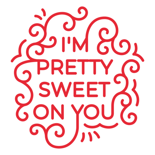 Design de camiseta com citação carinhosa e charmosa com enfeites em espiral Desenho PNG