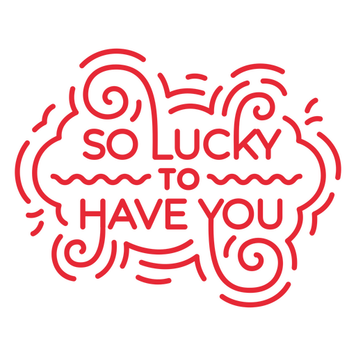 Diseño de camiseta con cita de la suerte colorida y elementos en espiral. Diseño PNG