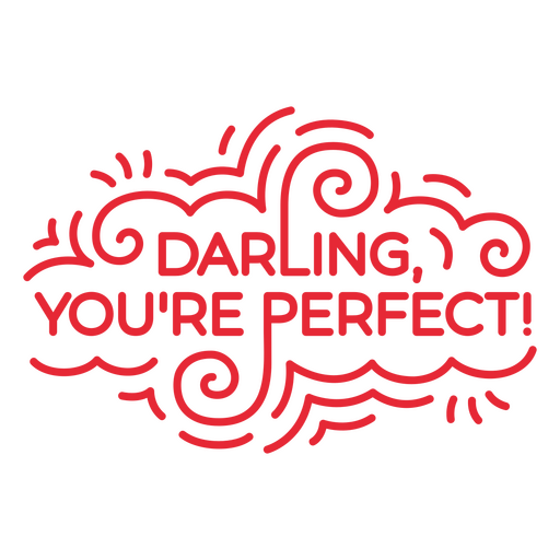 Diseño de cita encantadora y querida Diseño PNG