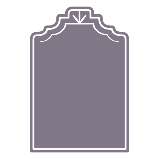 Design elegante de moldura vintage em roxo suave Desenho PNG